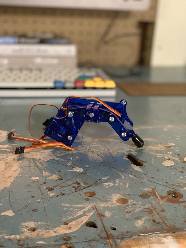 Completed Hexapod leg